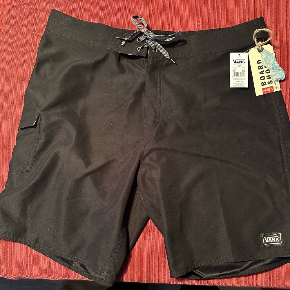 Vans board shorts 38" black brand new